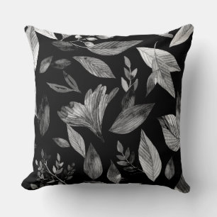Coussin Aquarelle tombée feuille 9