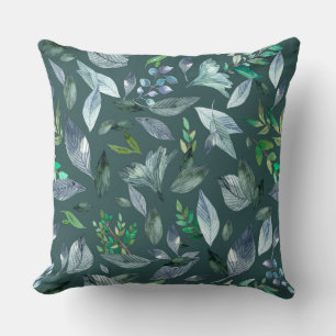 Coussin Aquarelle tombée feuilles 5