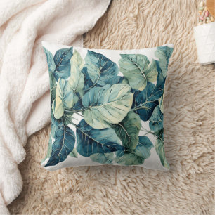 Coussin Aquarelle verte