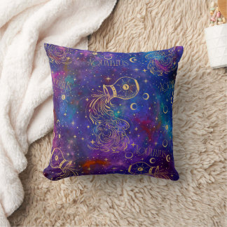 Coussin Aquarius Galaxy Jeu d'oreiller