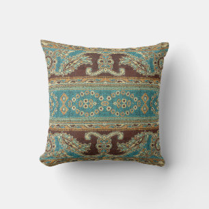Coussin Arabesque Fabric Paisley Oriental Design