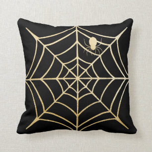 Coussin Araignée éffrayante Halloween de toile d'araign