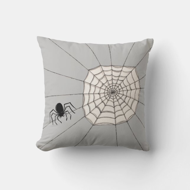 Coussin Araignées et Web Halloween Cushion (Recto)