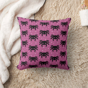 Coussin Araignées Mignonnes Violettes