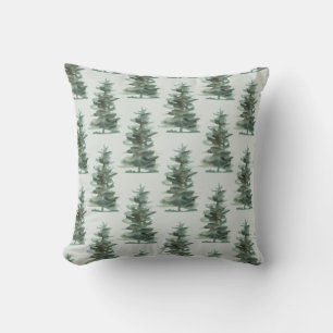 Coussin Arbre à pin vert classique