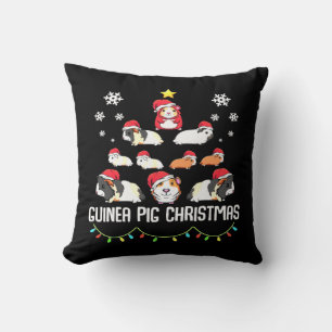 Coussin Arbre de Noël de cochon de Guinée Amusant Guinée