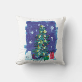 Coussin Arbre de Noël - Enfants Art pour CHOC