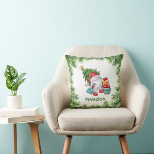 Coussin Arbre de Noël et Gnome