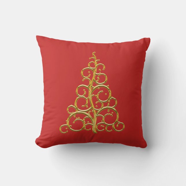 Coussin Arbre de Noël Gold Soll (Recto)