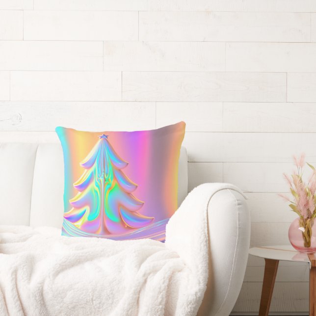 Coussin Arbre de Noël Iridescente (Canapé)