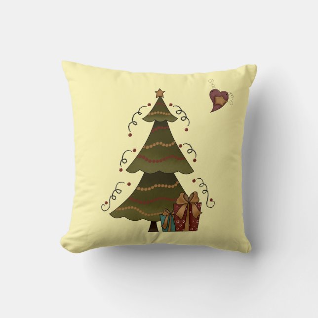 Coussin Arbre de Noël Whimsical (Recto)