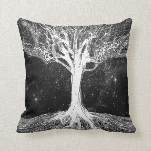 Coussin Arbre de nuit étoilée de la vie