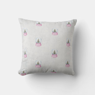 Coussin Arbre de pin aquarelle,Globe
