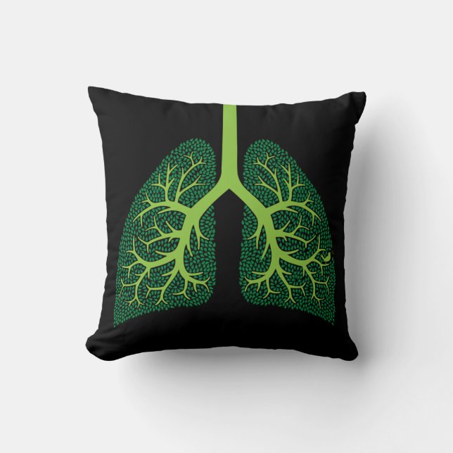 Coussin Arbre de poumon (Recto)