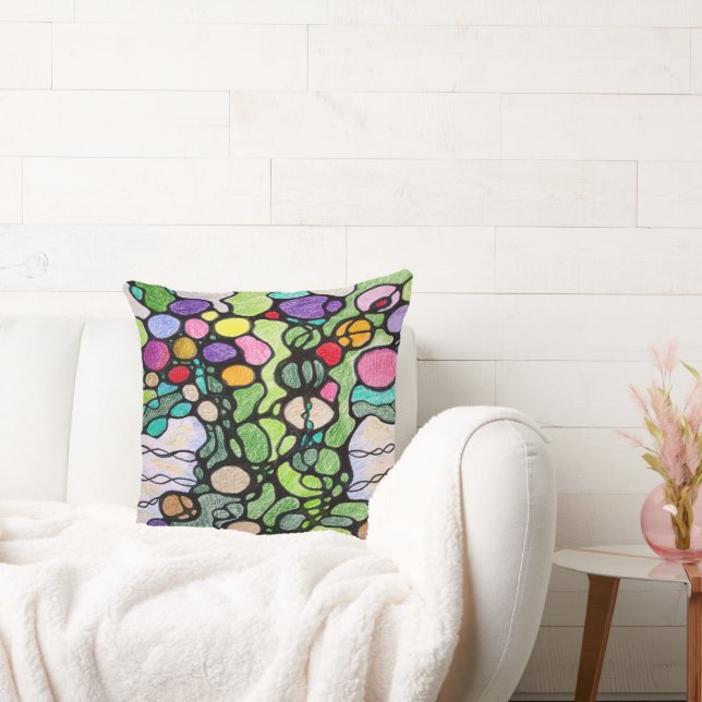 Coussin Arbre de vie florissant et fruitier (Canapé)