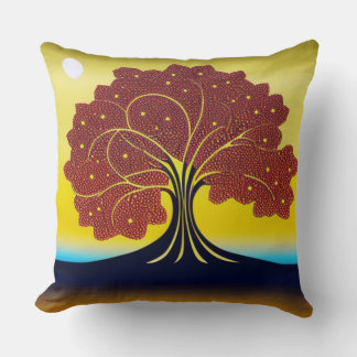Coussin Arbre d'or dans le vent
