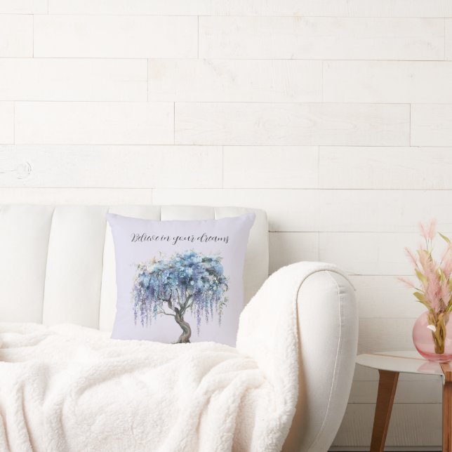 Coussin Arbre floral pourpre (Canapé)