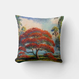 Coussin Arbre royal de Poinciana par Mazz