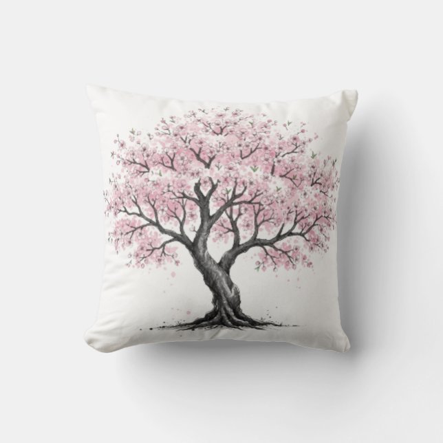 Coussin Arbre Sakura (Recto)