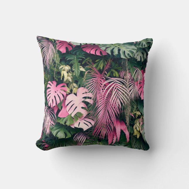 Coussin Arbres Arrière - plans tropicaux (Recto)
