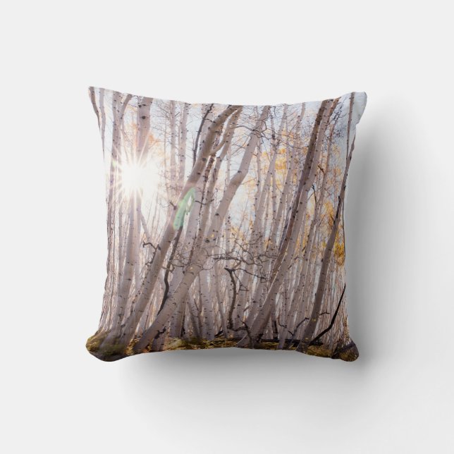 Coussin Arbres d'Aspen (Recto)