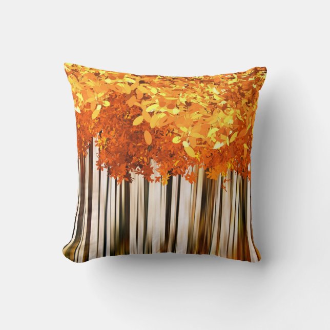 Coussin Arbres d'automne (Recto)