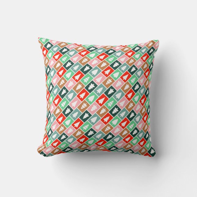 Coussin Arbres de Noël (Recto)
