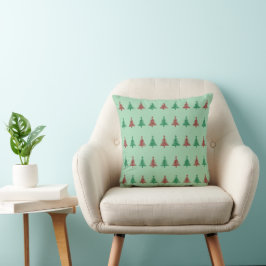 Coussin Arbres de Noël et étoiles scintillantes Cadeaux de