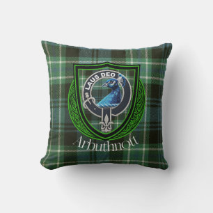 Coussin Arbuthnott Clan écossais Tartan Crest