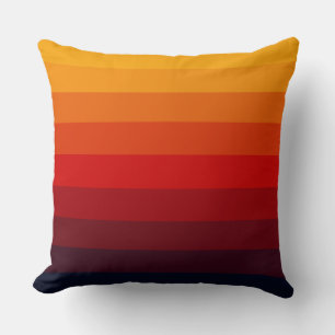 Coussin Arc arc-en-ciel de couleur rétro