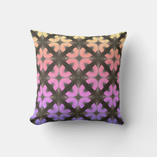 Coussin Arc en ciel et noir moderne Hipster