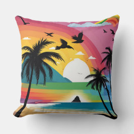 Coussin Arc-en-ciel grand