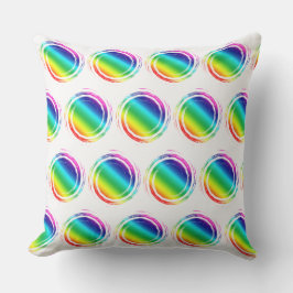 Coussin Arc-en-ciel Pois Cercle soleil été