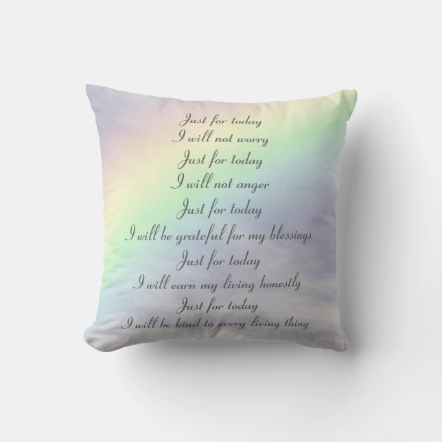 Coussin Arc-en-ciel Reiki (Recto)