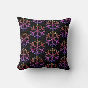 Coussin Arc-En-Ciel Snowflakes Pour Canapé Canapé Chaise L