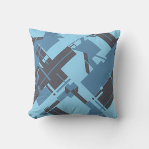 Coussin Ardoise Bleue Marine Robin's Oeuf Blue Diagonal De