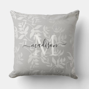 Coussin Argent Moderne Brossé Métal