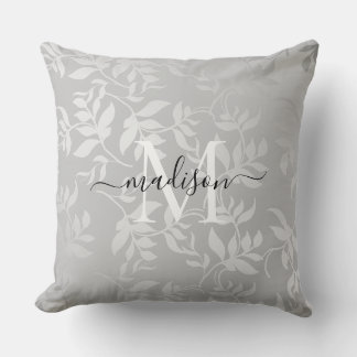 Coussin Argent Moderne Brossé Métal