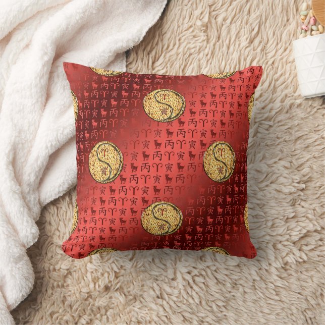 Coussin Aries & Fire Tiger (Couverture)