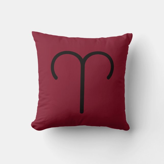 Coussin Aries Throw Pillow (Recto)