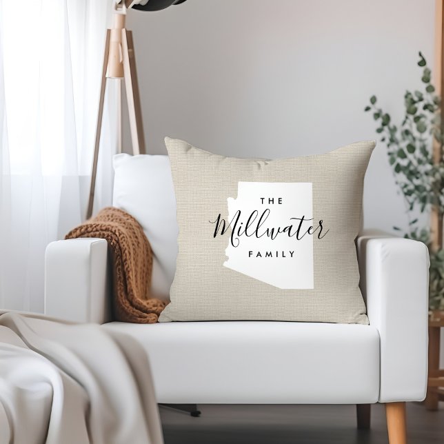 Coussin Arizona Famille Monogramme État Pilote (Créateur téléchargé)