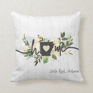 Coussin Arkansas Etat Personnalisé Votre Maison Ville Rust