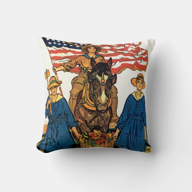 Coussin Armée de terre féminine (Recto)