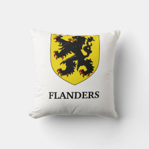 Coussin Armoiries de Flandre Lion Héraldique