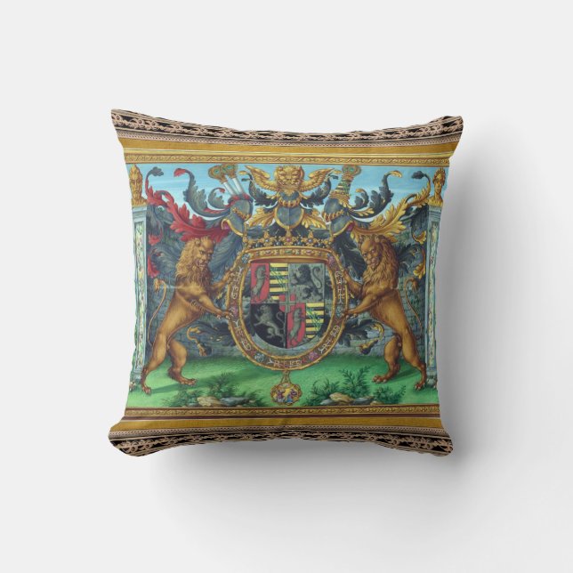Coussin Armoiries de l'oreiller à lancer (Recto)