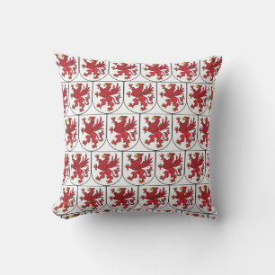 Coussin Armoiries de Poméranie Art majestueux du Griffon
