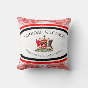 Coussin Armoiries de Trinité-et-Tobago Motif Red Dot