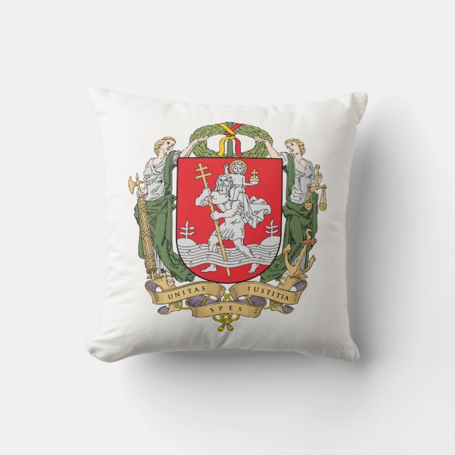 Coussin Armoiries de Vilnius, Lituanie Jeter l'oreiller (Recto)