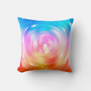Coussin arrière - plan abstrait. cercles brillants arrière