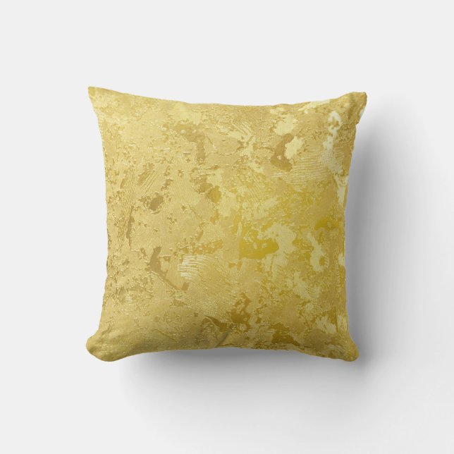 Coussin Arrière - plan Abstrait de texture d'or (Recto)